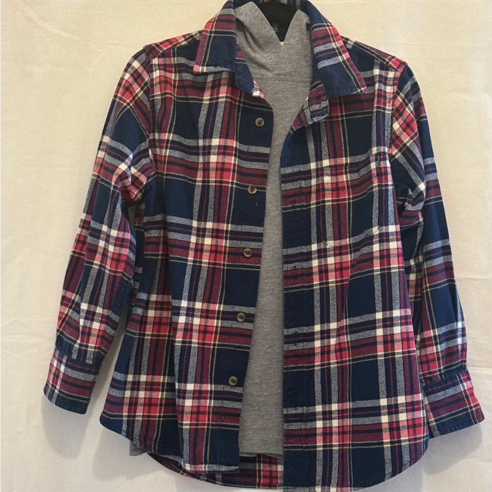 J. Crew Factory Boys' tartan button-down shirt - Picture 3 of 9